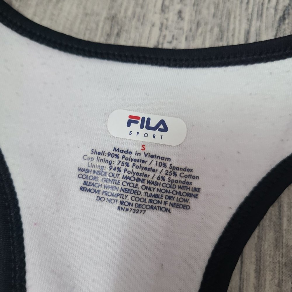 Fila women's athletic racerback workout tank top pink multi color size small - Picture 7 of 8